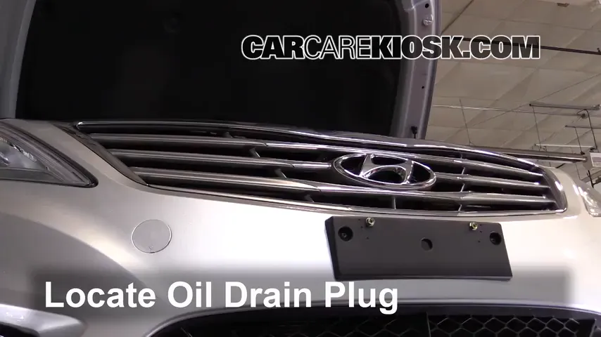 2014 Hyundai Azera Limited 3.3L V6 Oil Change Oil and Oil Filter